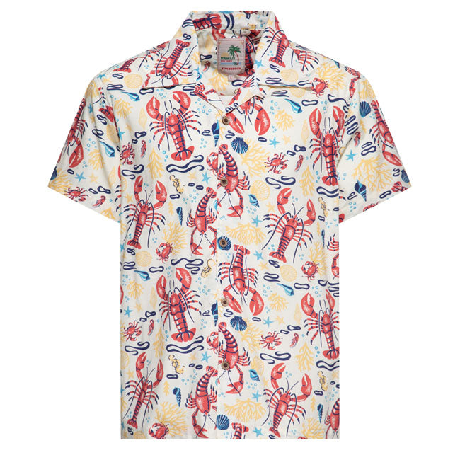 King Kerosin Deep Sea Hawaii shirt off white