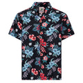 King Kerosin Hibiscus Hawaii shirt black