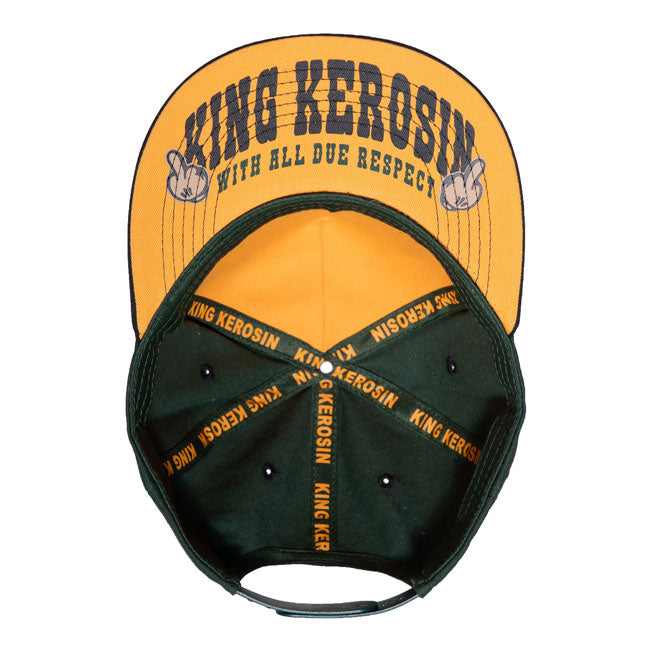 King Kerosin Fast As Fuck flat cap black/yellow