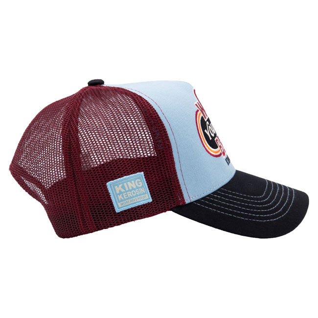 King Kerosin Wish You Were Beer trucker cap skyblue/black