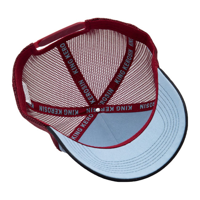 King Kerosin Wish You Were Beer trucker cap skyblue/black