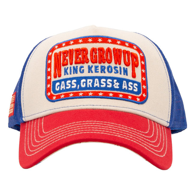 King Kerosin Never Grow Up trucker cap beige