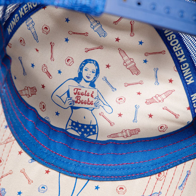 King Kerosin Never Grow Up trucker cap beige