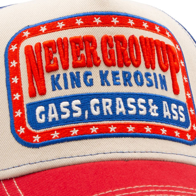 King Kerosin Never Grow Up trucker cap beige