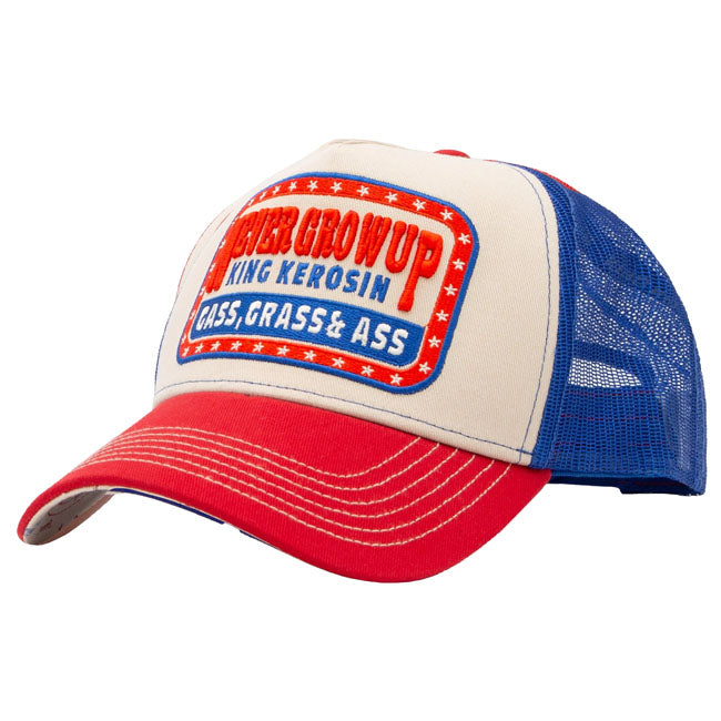 King Kerosin Never Grow Up trucker cap beige