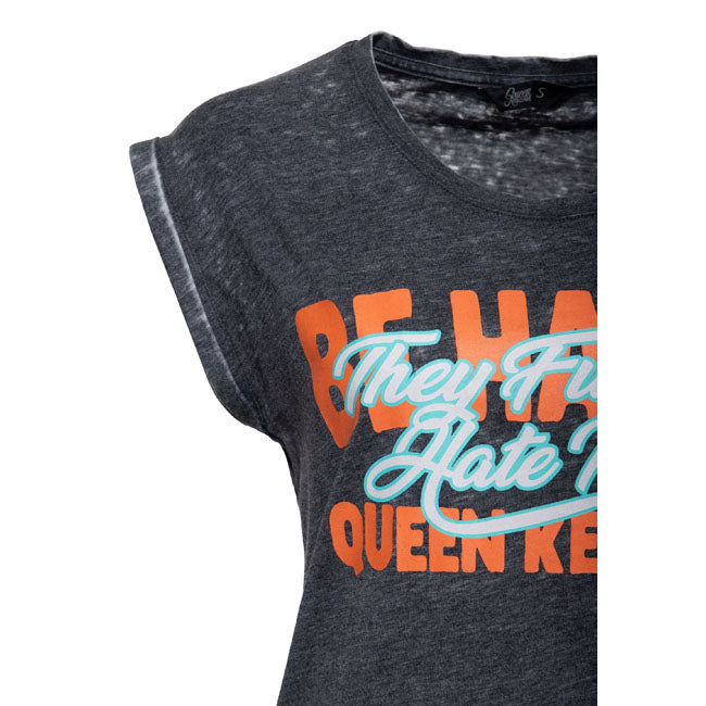 Queen Kerosin Be Happy t-shirt anthracite