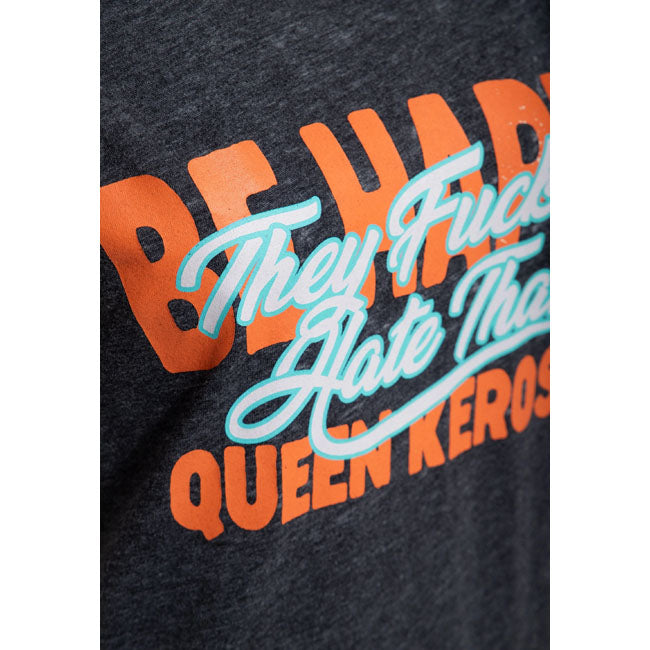 Queen Kerosin Be Happy t-shirt anthracite