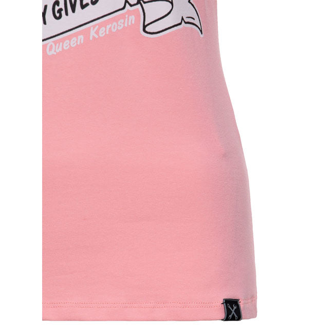 Queen Kerosin Nobody Gives A Shit t-shirt rose