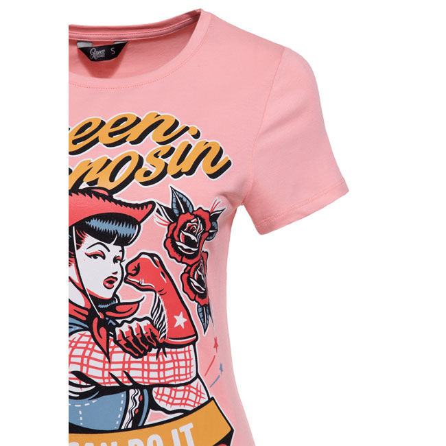 Queen Kerosin We Can Do It t-shirt rose