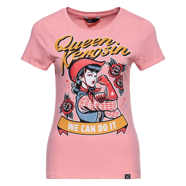 Queen Kerosin We Can Do It t-shirt rose
