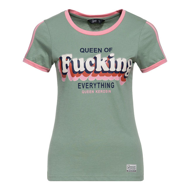 Queen Kerosin Queen Of Fucking Everything t-shirt green/pink