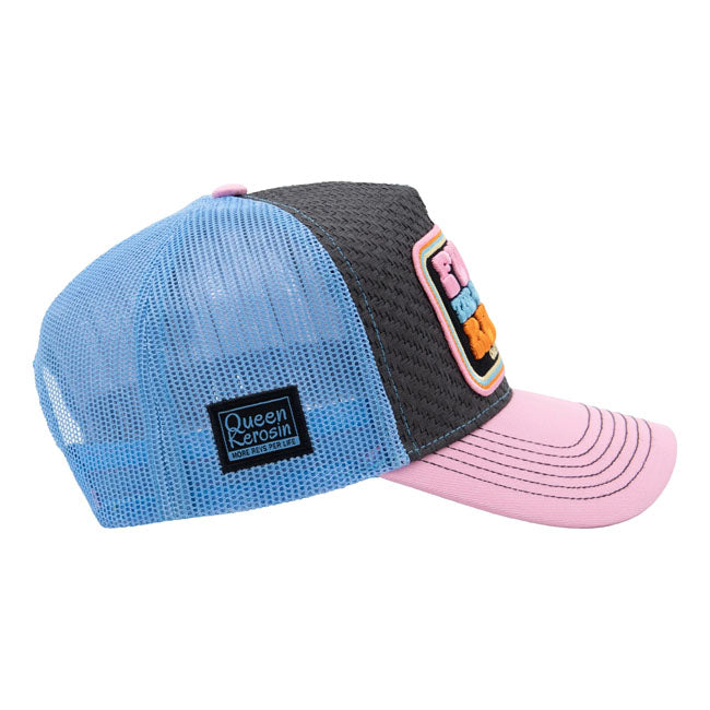 Queen Kerosin Fuck Rules trucker cap rose