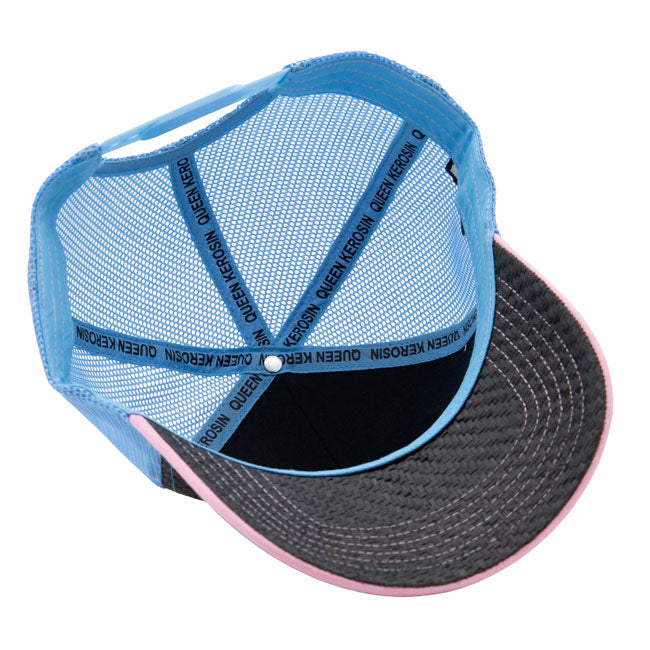 Queen Kerosin Fuck Rules trucker cap rose