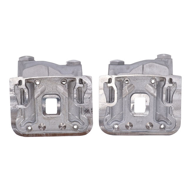 EMD, ''Knucklehead style'' rocker cover set. Raw — 86-03 XL Sportster (NU)