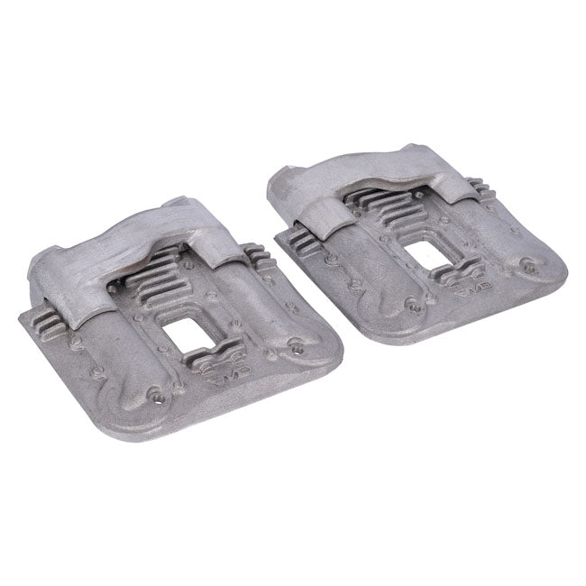 EMD, ''Knucklehead style'' rocker cover set. Raw — 86-03 XL Sportster (NU)