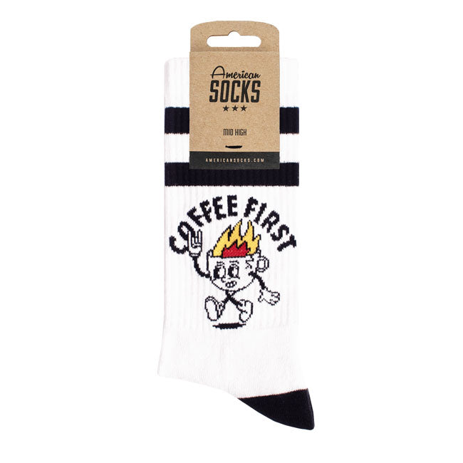 American Socks Coffee First Mid High socks
