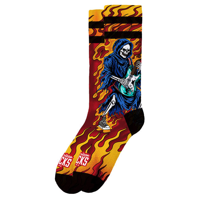 American Socks Rock till death Mid High socks