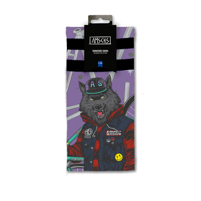 American Socks Cycling Wolf Signature socks