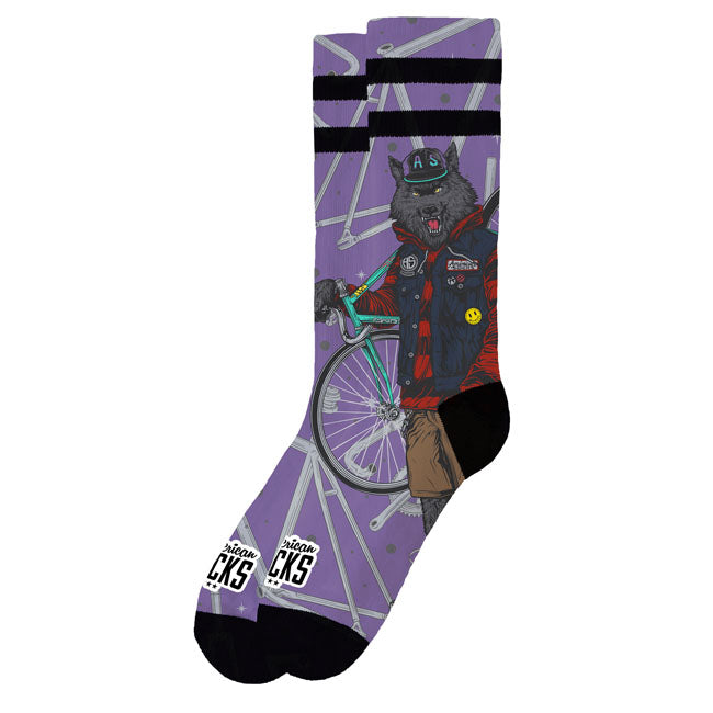 American Socks Cycling Wolf Signature socks