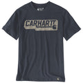 Carhartt Irvine Relaxed Camo logo T-Shirt navy