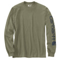 Carhartt Dearborn Relaxed LS Sleeve logo T-Shirt dusty olive
