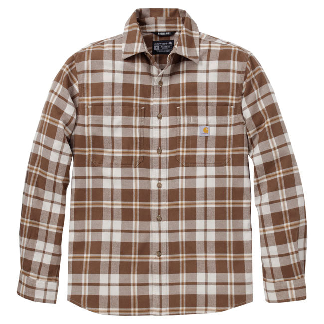 Carhartt Hamilton Relaxed LS Plaid shirt Carhartt brown