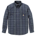 Carhartt Fort Loose LS Plaid shirt navy/deep smoke blue