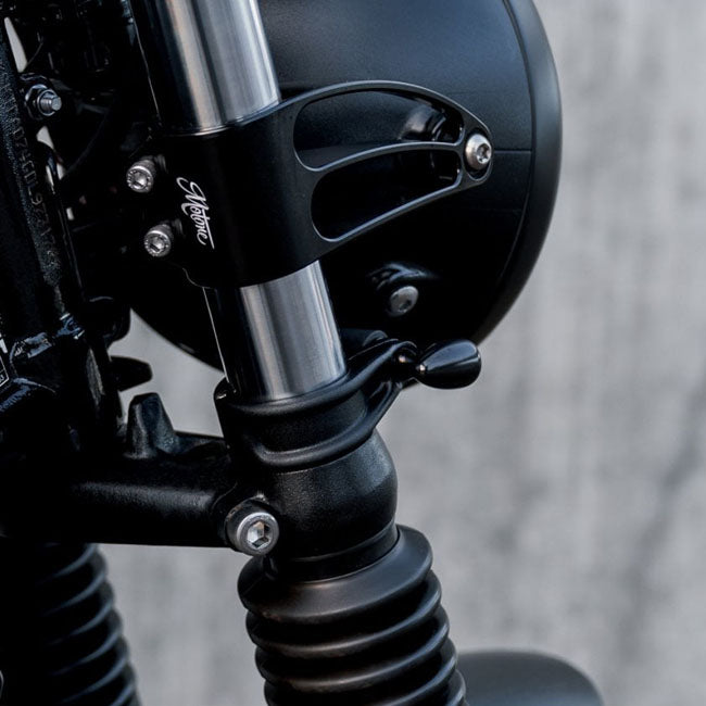Motone, Turn Signal Fork Mount Brackets. Black