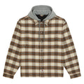 Dickies Eustis Hooded Flannel shacket egret