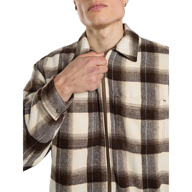 Dickies Florence Oversized shacket timber brown