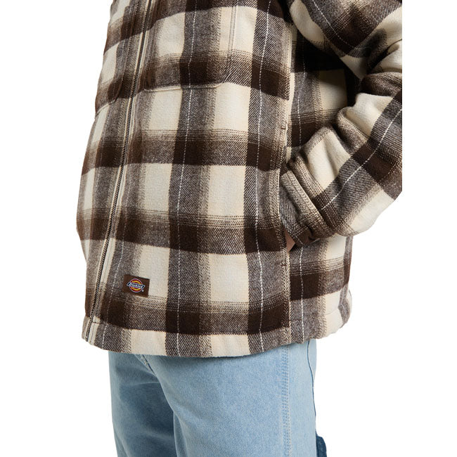 Dickies Florence Oversized shacket timber brown