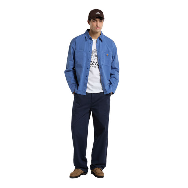 Dickies 247 Garment Dyed Work shirt dutch blue
