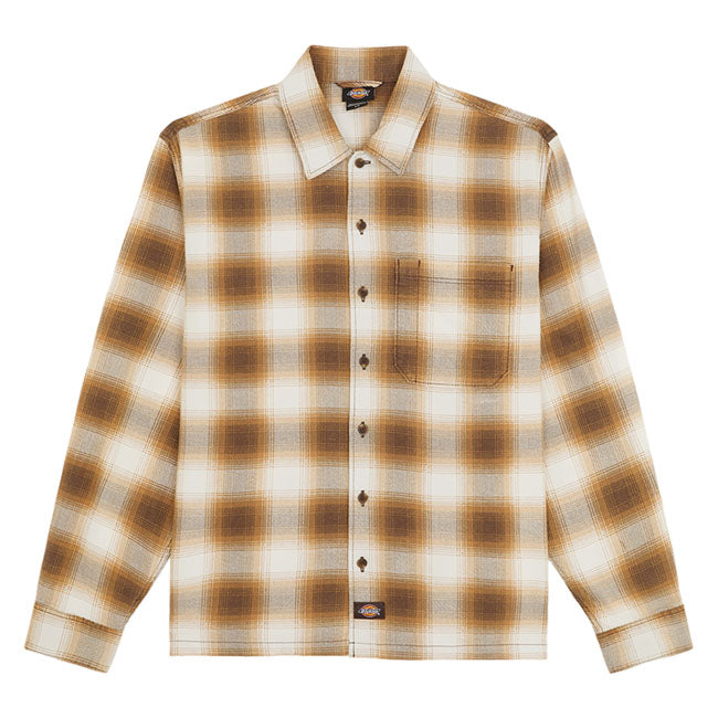 Dickies Gulfport Flannel shirt chocolate brown