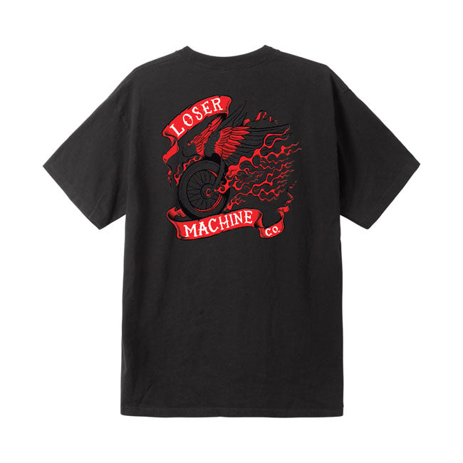 Loser Machine Fire Starter t-shirt black enzyme
