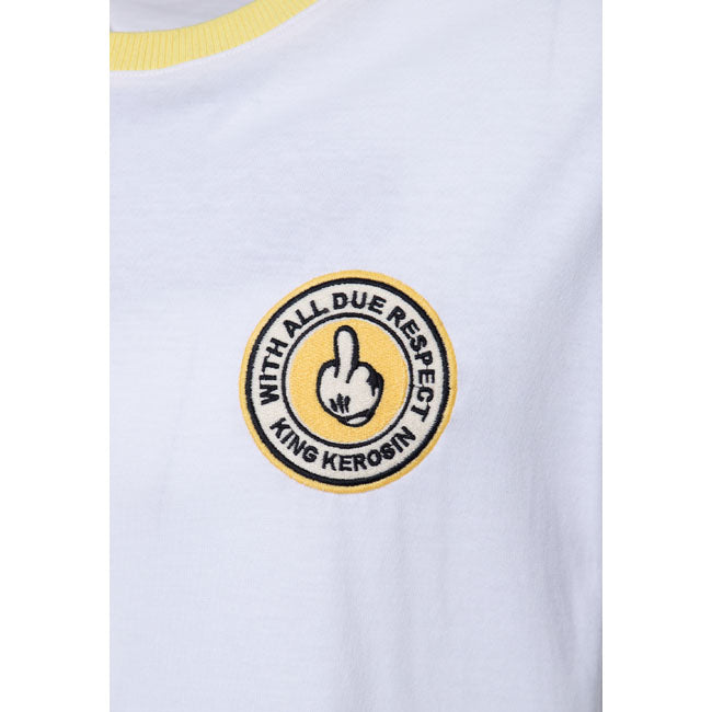 King Kerosin With all due respect t-shirt white