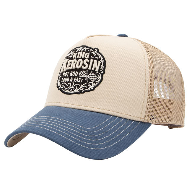 King Kerosin Hot Rod cap off white