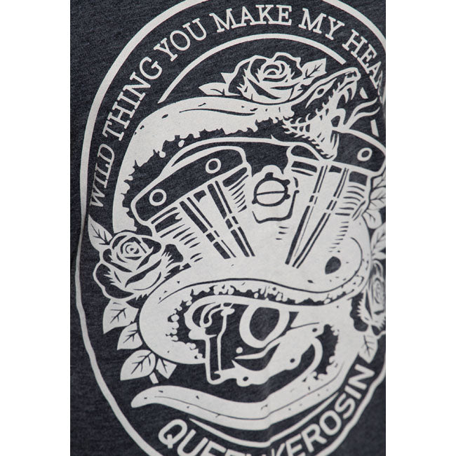 Queen Kerosin Wild thing t-shirt anthracite