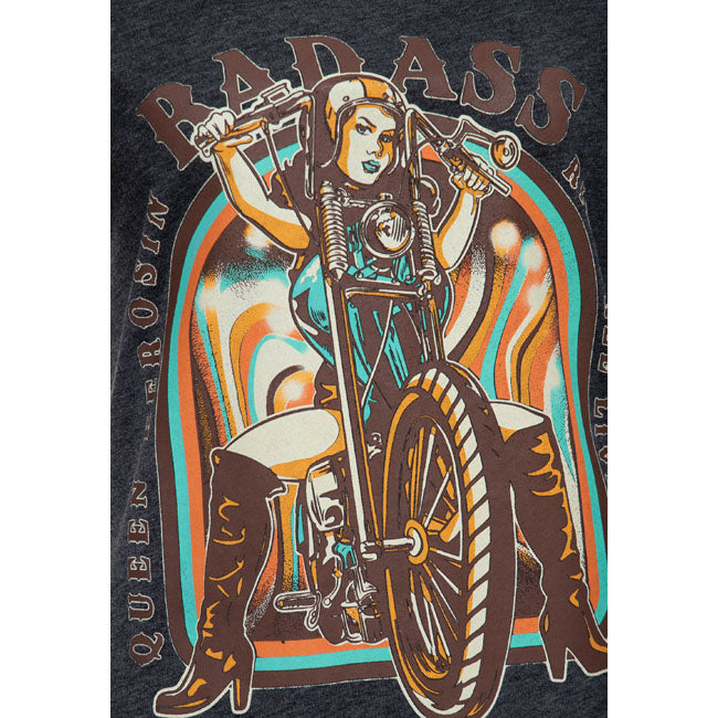 Queen Kerosin Badass t-shirt anthracite