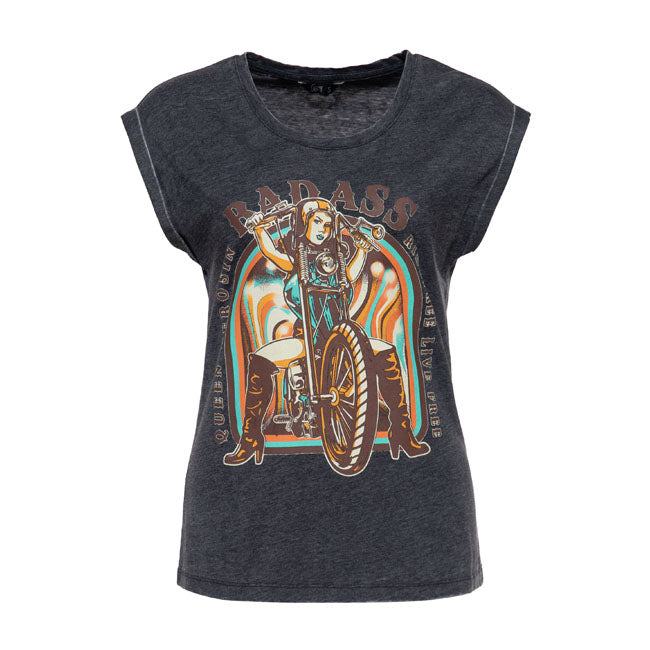 Queen Kerosin Badass t-shirt anthracite