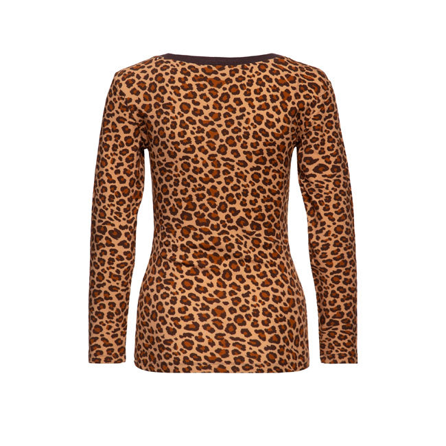 Queen Kerosin V-neck Leopard shirt leopard