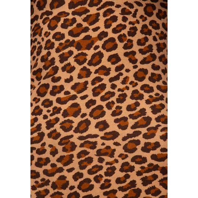 Queen Kerosin V-neck Leopard shirt leopard
