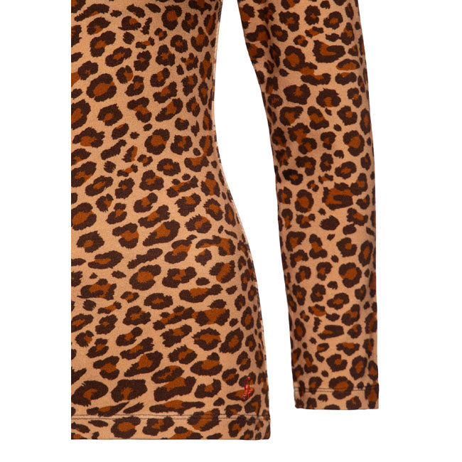 Queen Kerosin V-neck Leopard shirt leopard