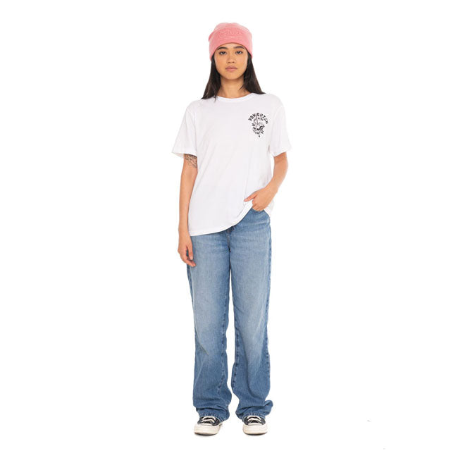 Von Dutch Fleche female t-shirt white — Size XS