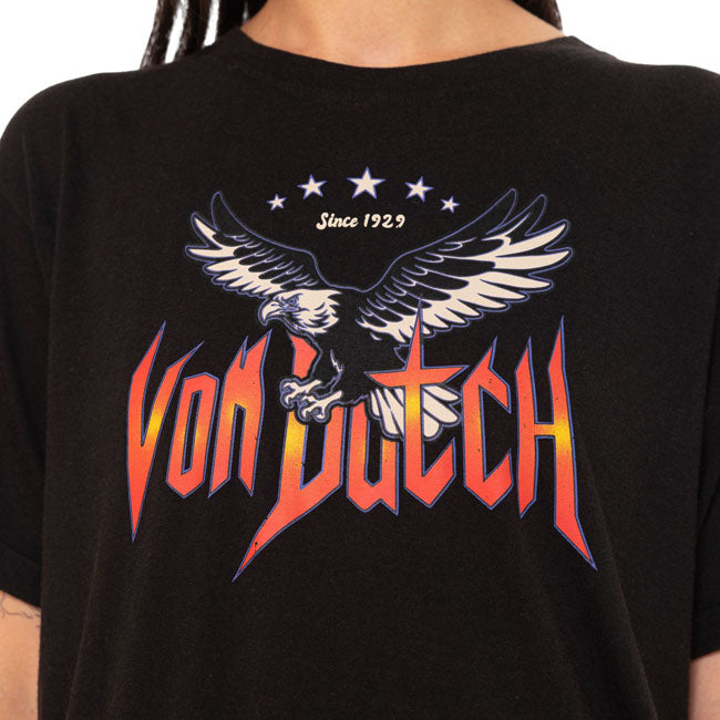 Von Dutch Fly female t-shirt black — Size XS
