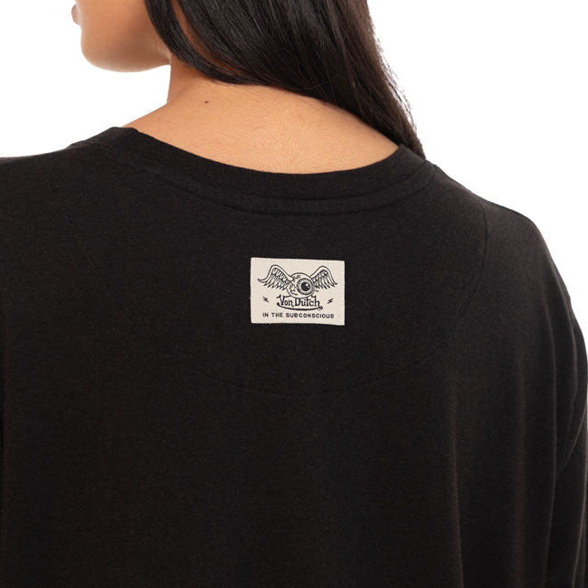 Von Dutch Fly female t-shirt black — Size XS