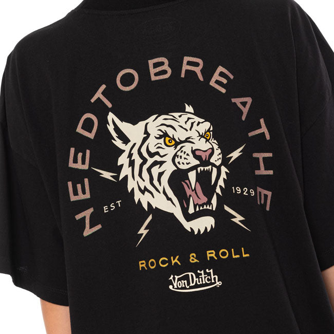 Von Dutch Tiger female t-shirt black — Size XS