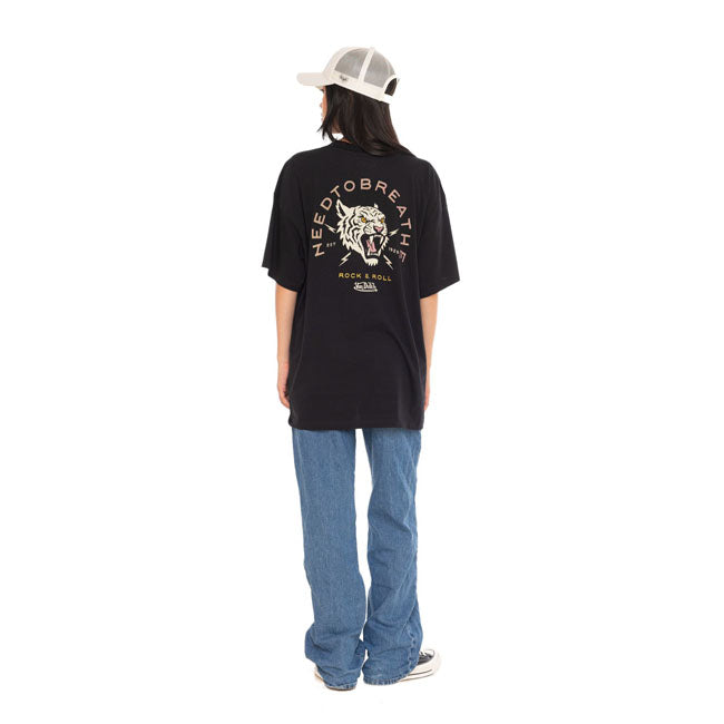 Von Dutch Tiger female t-shirt black — Size XS