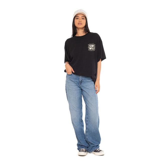 Von Dutch Tiger female t-shirt black — Size XS