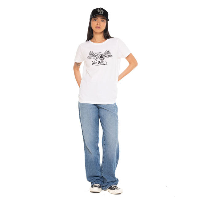 Von Dutch Retro female t-shirt white — Size XS