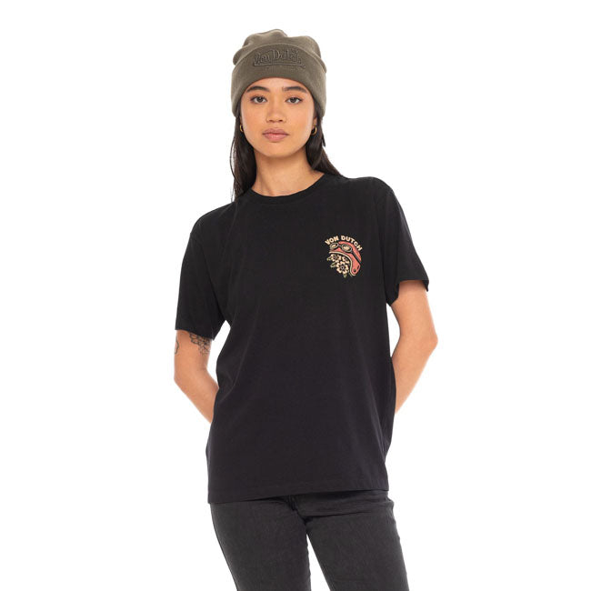Von Dutch Smoke female t-shirt black — Size XS